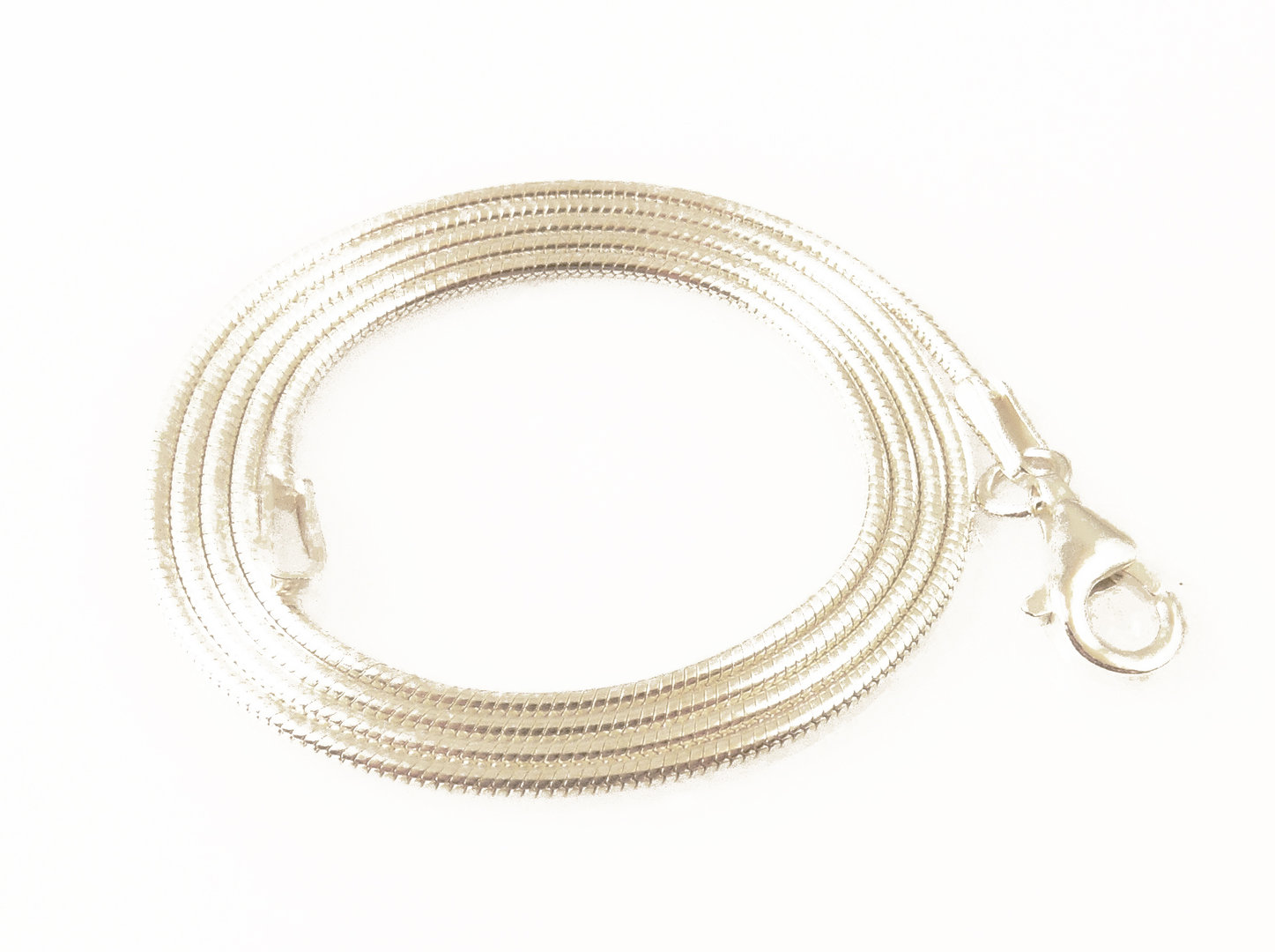 Schlangenkette aus 925er Silber 45 cm